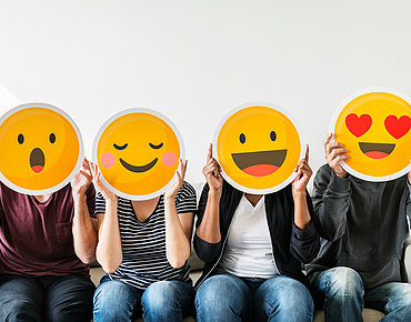 Glückliche Emojis